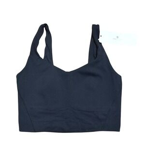 CRZ YOGA Black Sports Bra Tank Top XS 0 2 Workout Exercise NEW NWT